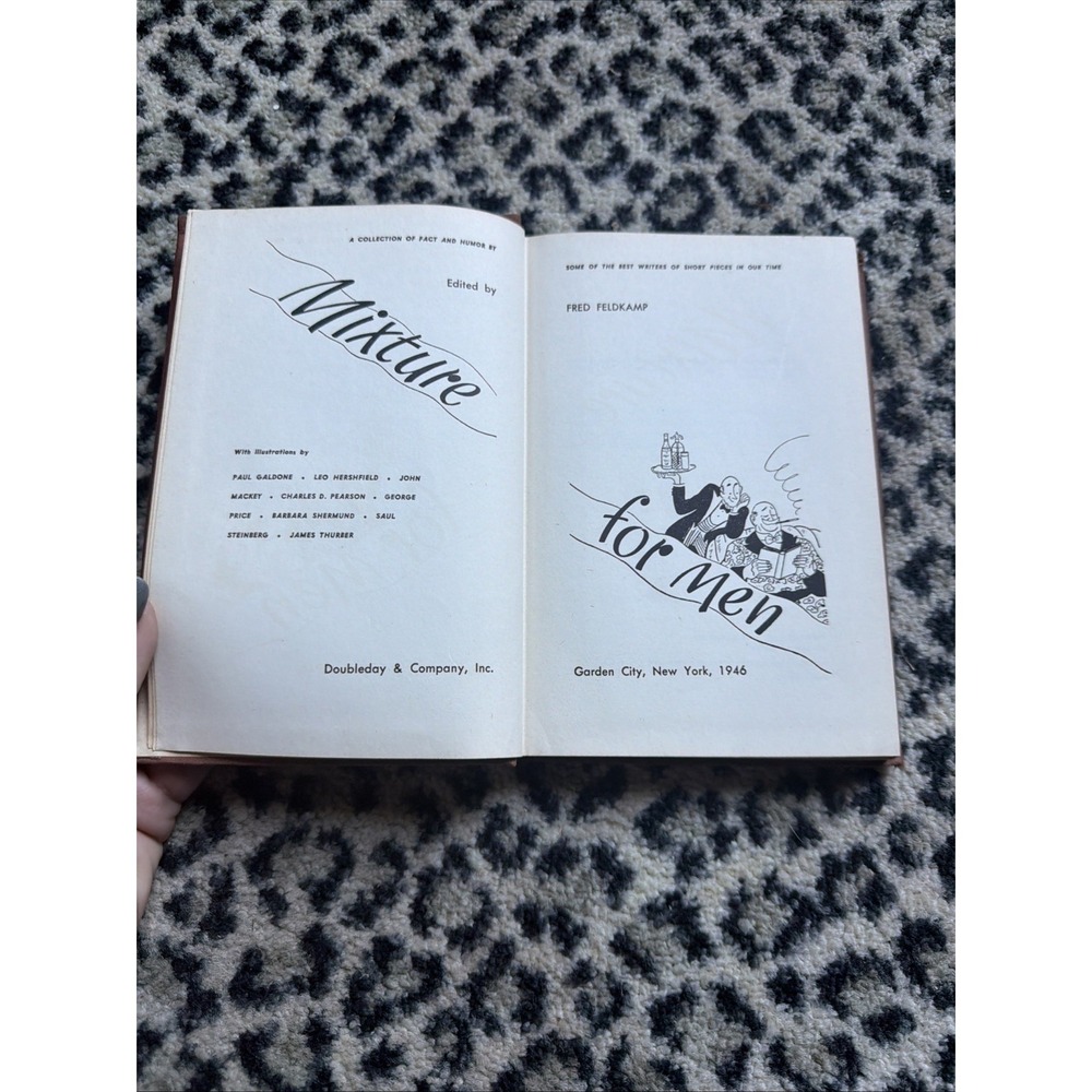 Mixture for Men Fred Feldkamp (Ed.) First Edition 1st Hardcover 1946 No DJ VTG